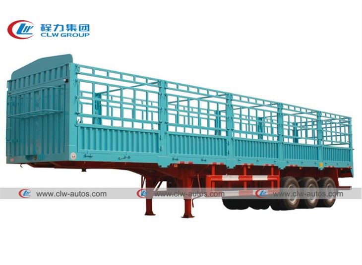 3 Axle 60T Side Wall Fence Cargo Warehouse Semitrailer