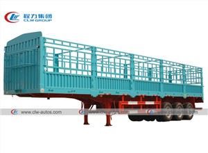 3 Axle 60T Side Wall Fence Cargo Warehouse Semitrailer