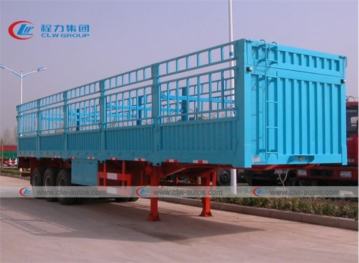 3 Axle 60T Side Wall Fence Cargo Warehouse Semitrailer