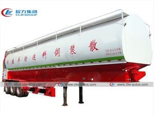 3 Axle 63000Liters Bulk Feed Transportation Truck Semi-trailer For Feed Mill