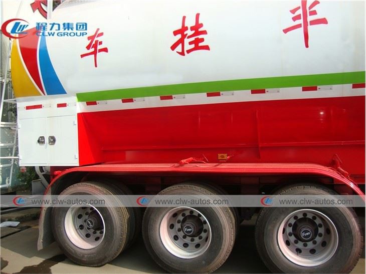3 Axle 63000Liters Bulk Feed Transportation Truck Semi-trailer For Feed Mill