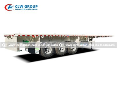 3 Axle Flatbed Semi Trailer (6)