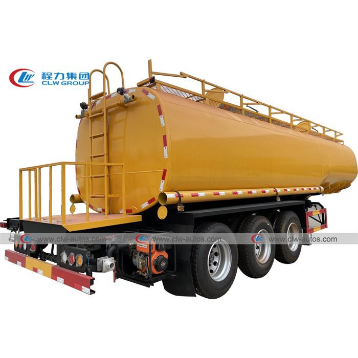 3-Axles Water Transport Semi-Trailer