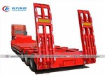 3 Lines 6 Axles 100T Lowbed Semi Trailer