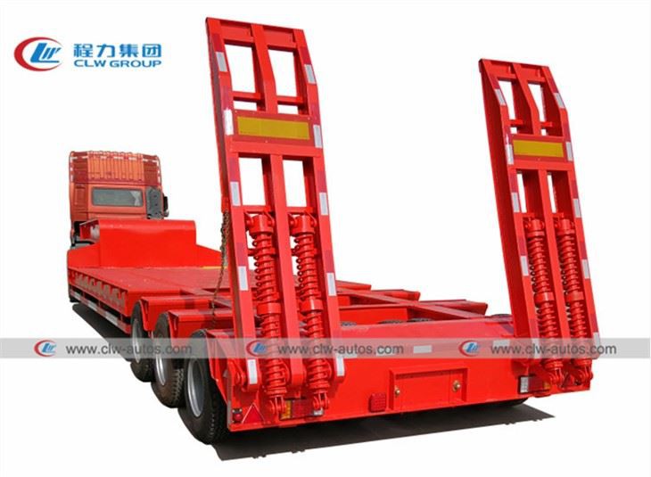 3 Lines 6 Axles 100T Lowbed Semi Trailer