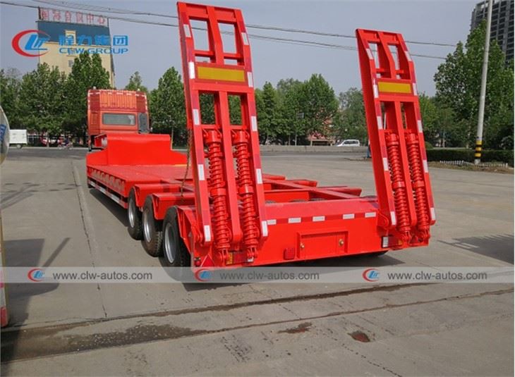 3 Lines 6 Axles 100T Lowbed Semi Trailer