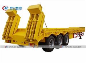 3 Tri-Axle 60Tons Low Bed Loader Semi Trailer