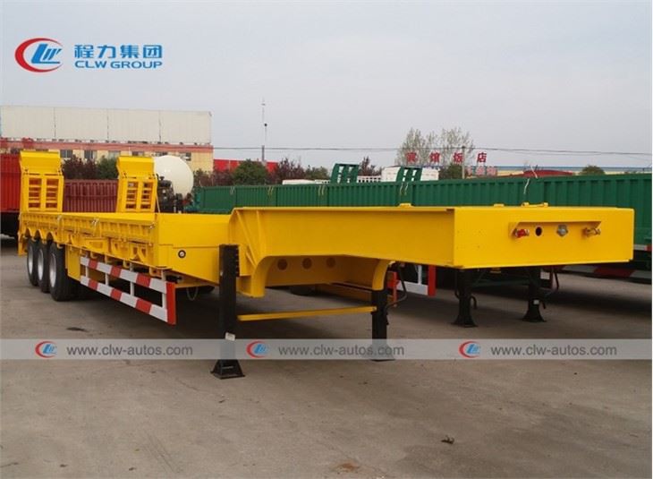 3 Tri-Axle 60Tons Low Bed Loader Semi Trailer