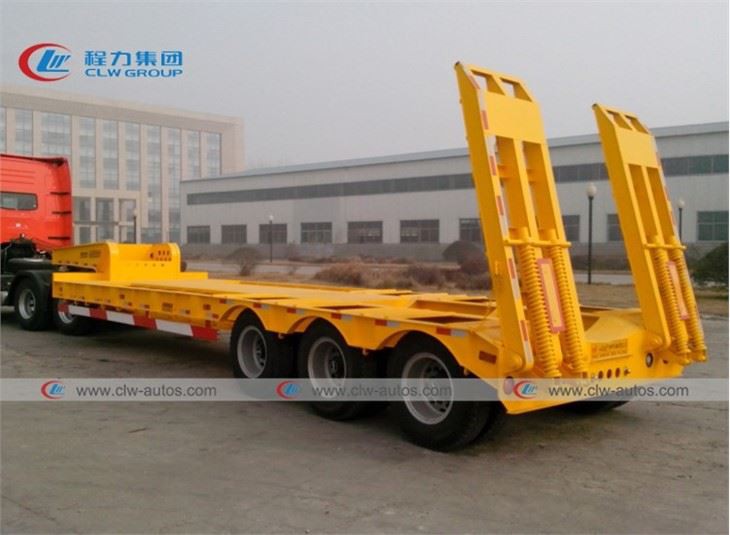 3 Tri-Axle 60Tons Low Bed Loader Semi Trailer