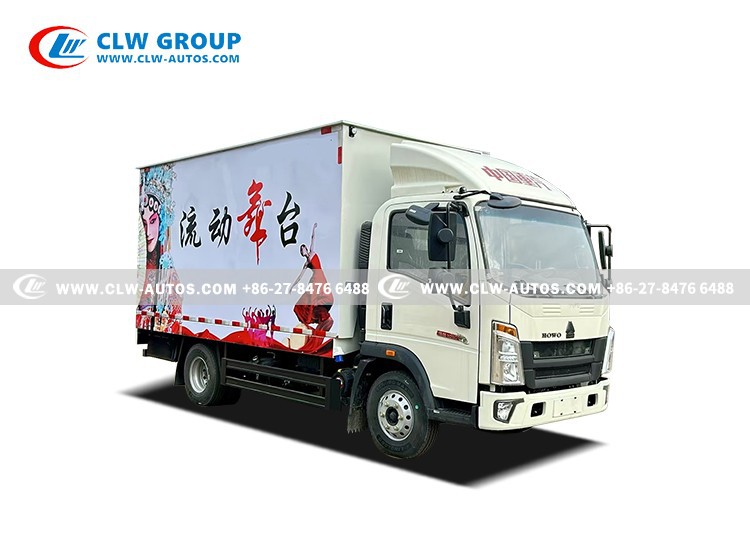 HOWO Campaigns Mobile LED Stage Truck