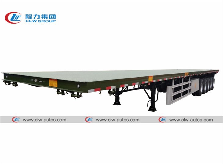 4/5 Axle 60Tons 80Tons Flatbed Semi Trailer