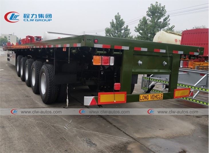 4/5 Axle 60Tons 80Tons Flatbed Semi Trailer