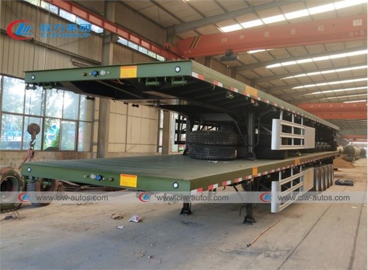 4/5 Axle 60Tons 80Tons Flatbed Semi Trailer