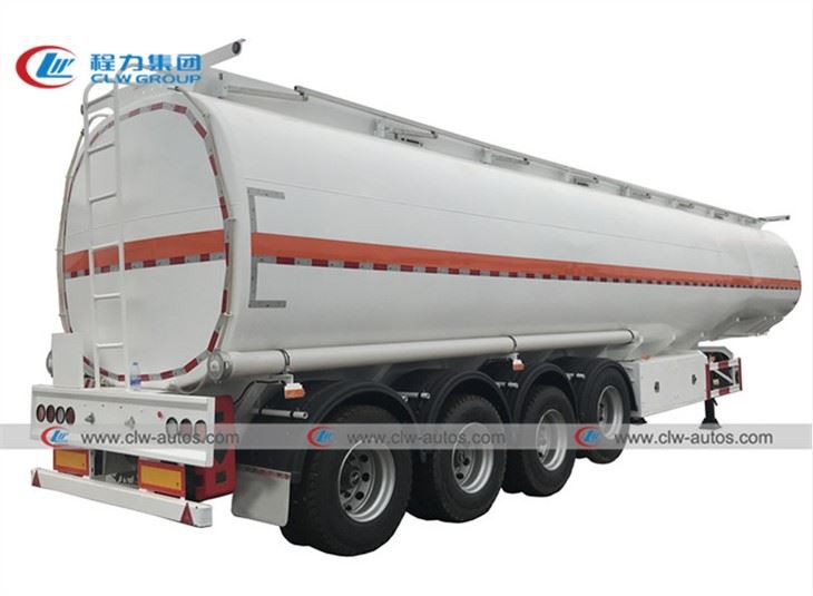 4 Axle 45000L Fuel Tank Trailer With Liftable Axle