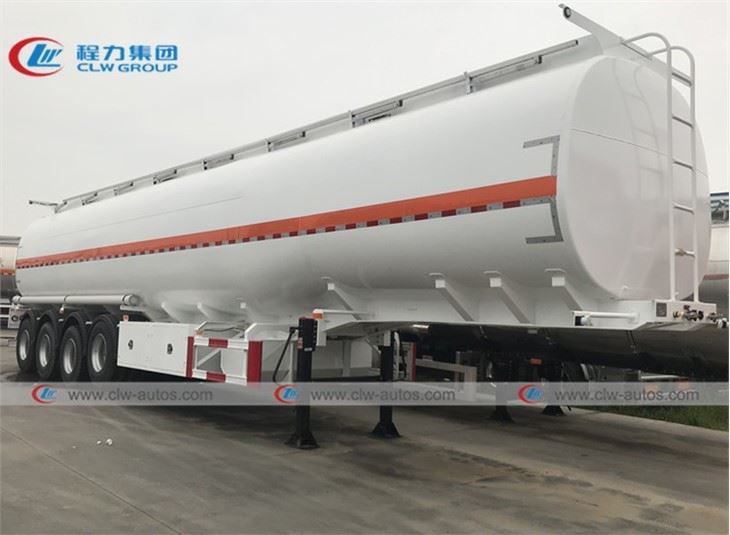 4 Axle 45000L Fuel Tank Trailer With Liftable Axle