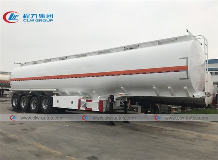 4 Axle 45000L Fuel Tank Trailer With Liftable Axle