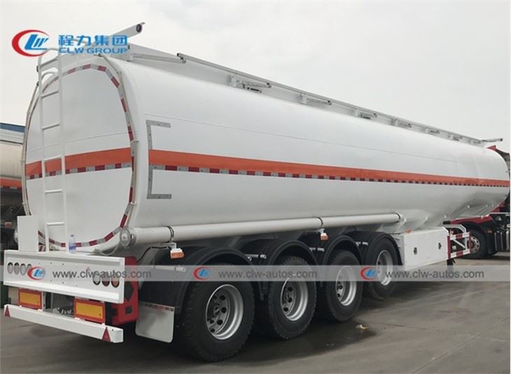 4 Axle 45000L Fuel Tank Trailer With Liftable Axle