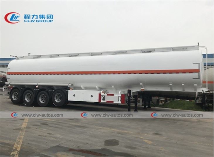 4 Axle 45000L Fuel Tank Trailer With Liftable Axle