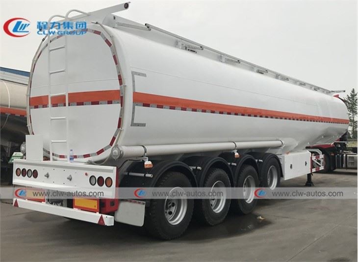 4 Axle 45000L Fuel Tank Trailer With Liftable Axle