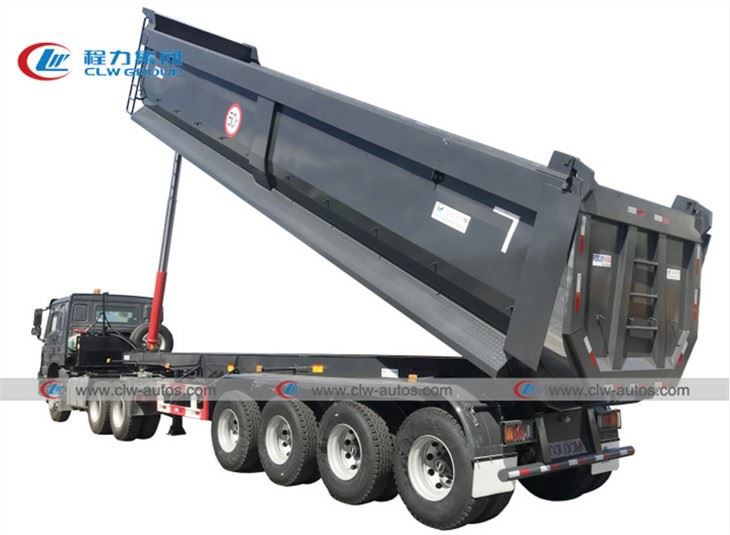 4 Axle 50T U-Shape Tipper Dump Semi-Trailer