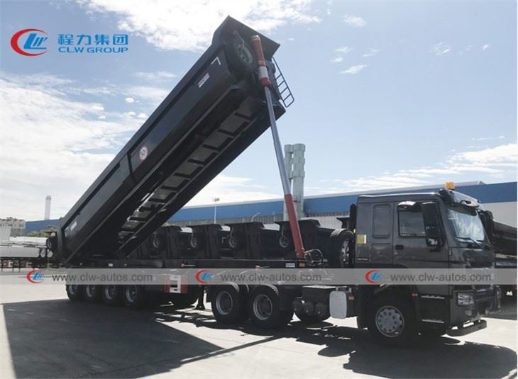 4 Axle 50T U-Shape Tipper Dump Semi-Trailer