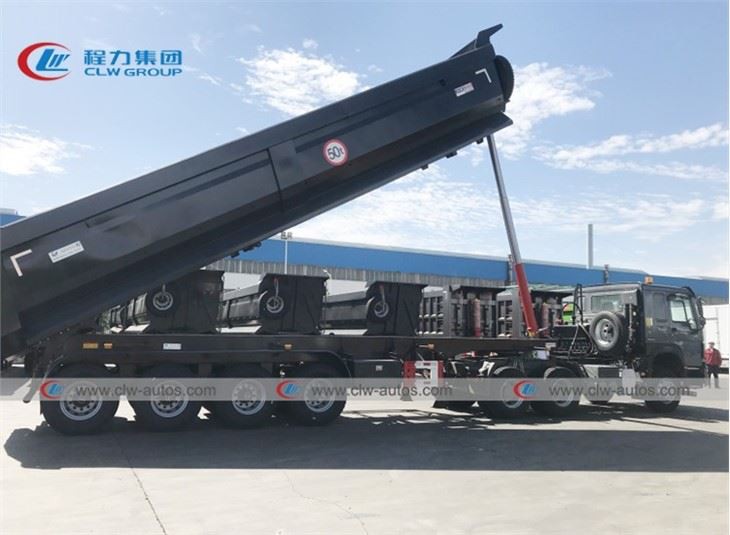 4 Axle 50T U-Shape Tipper Dump Semi-Trailer