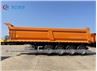 4 Axle 60Tons Dump Tipper Truck Trailer With Front Axle Liftable