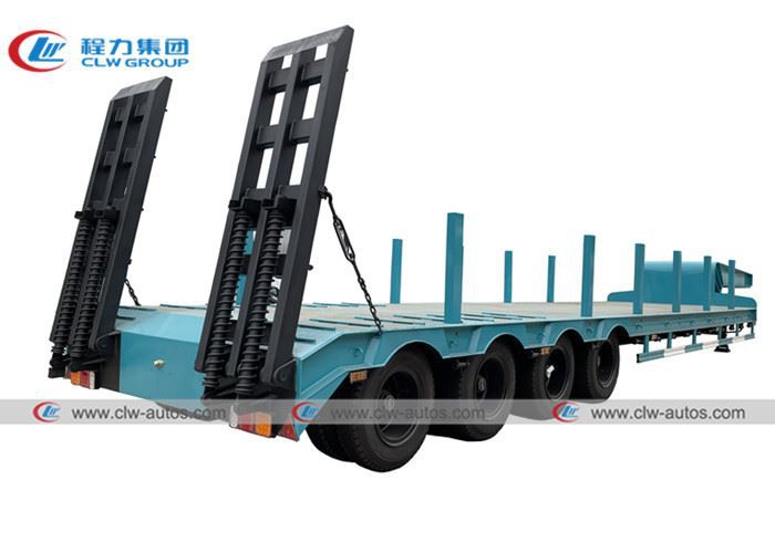 4 Axle 60Tons Lowbed Low Loader Semi Trailer