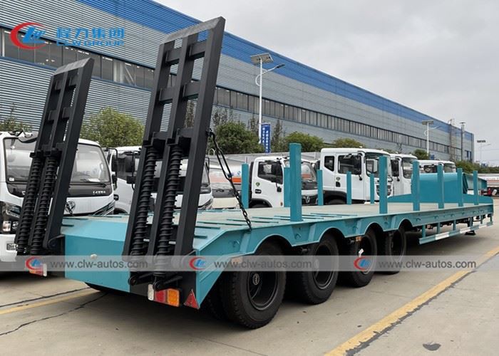 4 Axle 60Tons Lowbed Low Loader Semi Trailer