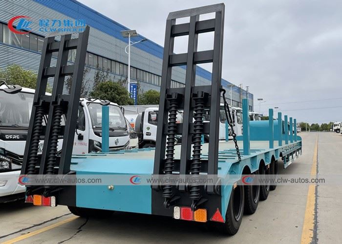 4 Axle 60Tons Lowbed Low Loader Semi Trailer