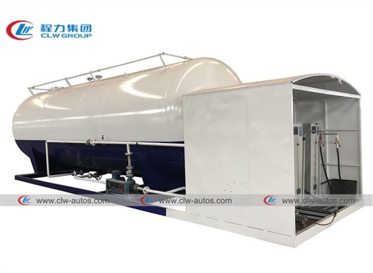 40000L 20Tons LPG Tanker Skid Station For Cooking Gas
