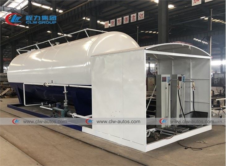 40000L 20Tons LPG Tanker Skid Station For Cooking Gas