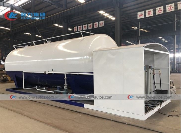 40000L 20Tons LPG Tanker Skid Station For Cooking Gas