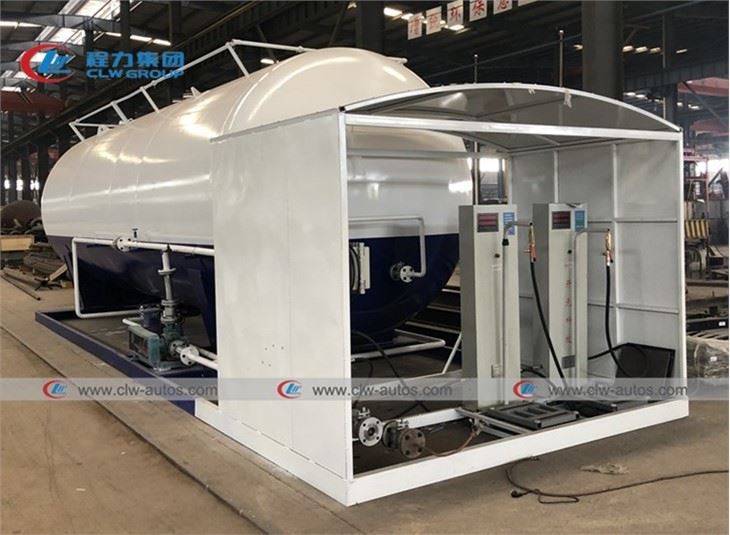 40000L 20Tons LPG Tanker Skid Station For Cooking Gas