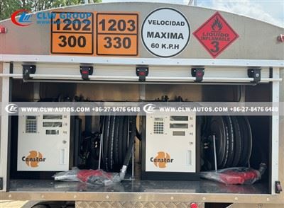 4000L Oil Refueling Truck cafu design aliminum alloy tank foton aumark s cummins engine 141HP 2 dispenser (2)