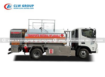 4000L Oil Refueling Truck cafu design aliminum alloy tank foton aumark s cummins engine 141HP 2 dispenser (8)