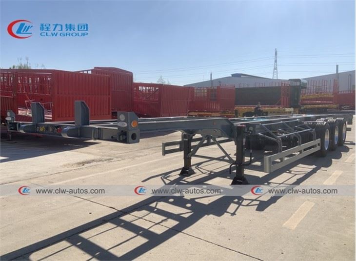 40FT 45T Container Flatbed Skeleton Trailer
