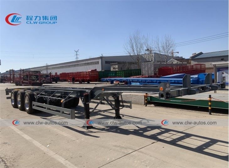 40FT 45T Container Flatbed Skeleton Trailer