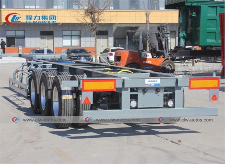 40FT 45T Container Flatbed Skeleton Trailer