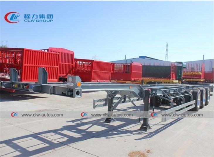 40FT 45T Container Flatbed Skeleton Trailer