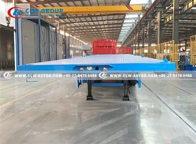 40FT Tri-Axle Flatbed Trailer For Container Loading