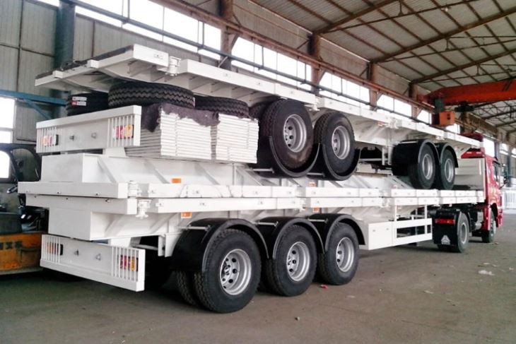 40MT Flatbed Semi Trailer