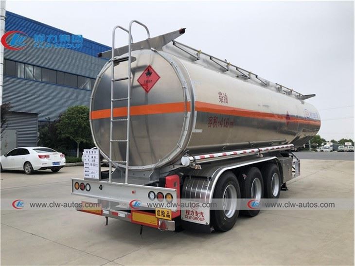 42000Liters Aluminum Alloy Oil Tanker Semi Trailer