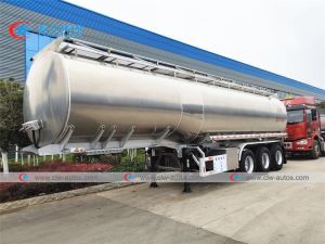 43000Liters Aluminum Alloy Edible Oil Tanker Trailer