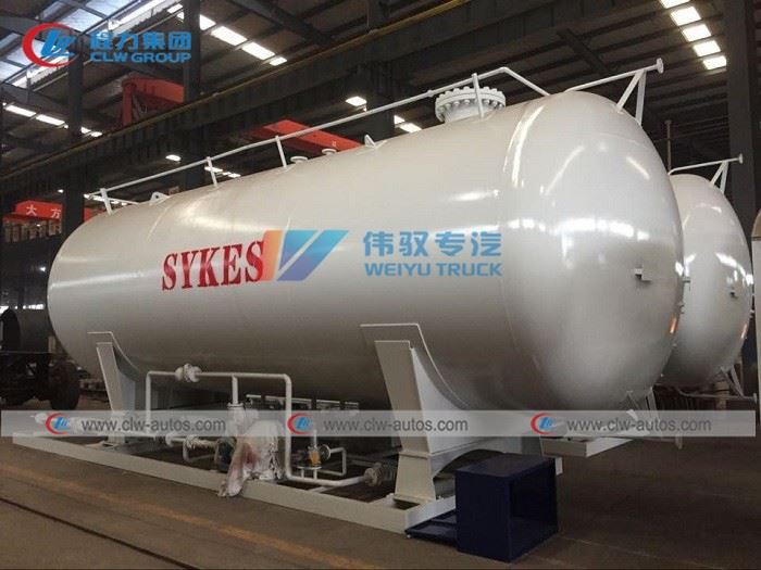 45cbm 45,000Liters Lpg Mobile Filling Plant 22.5tons 22mt 23mt LPG Skid Station