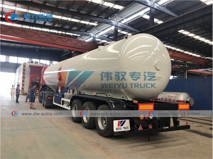 49600L 25MT Propane Gas Tanker Trailer