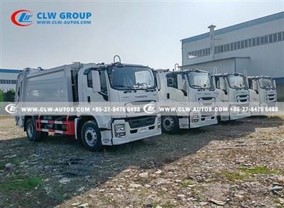 ISUZU GIGA 14cbm Garbage Compactor Truck For Russia