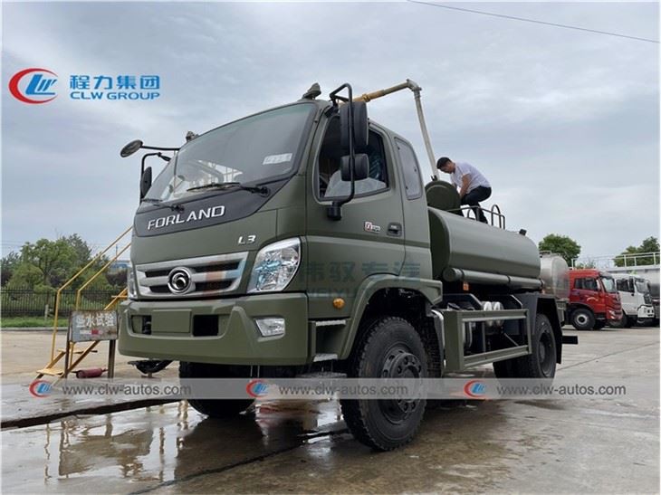 4X4 4000Liters Drinking Water Tank Truck Forland