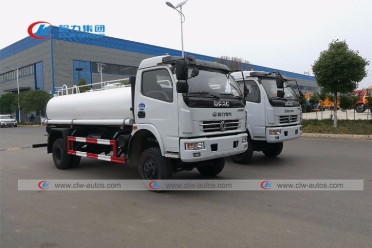 4x4 Dongfeng Drinking Water Delivery Truck 6CBM Water Tank Truck