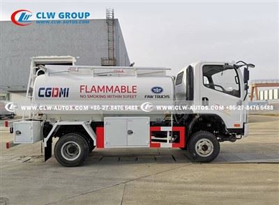 multi-compartment fuel delivery truck